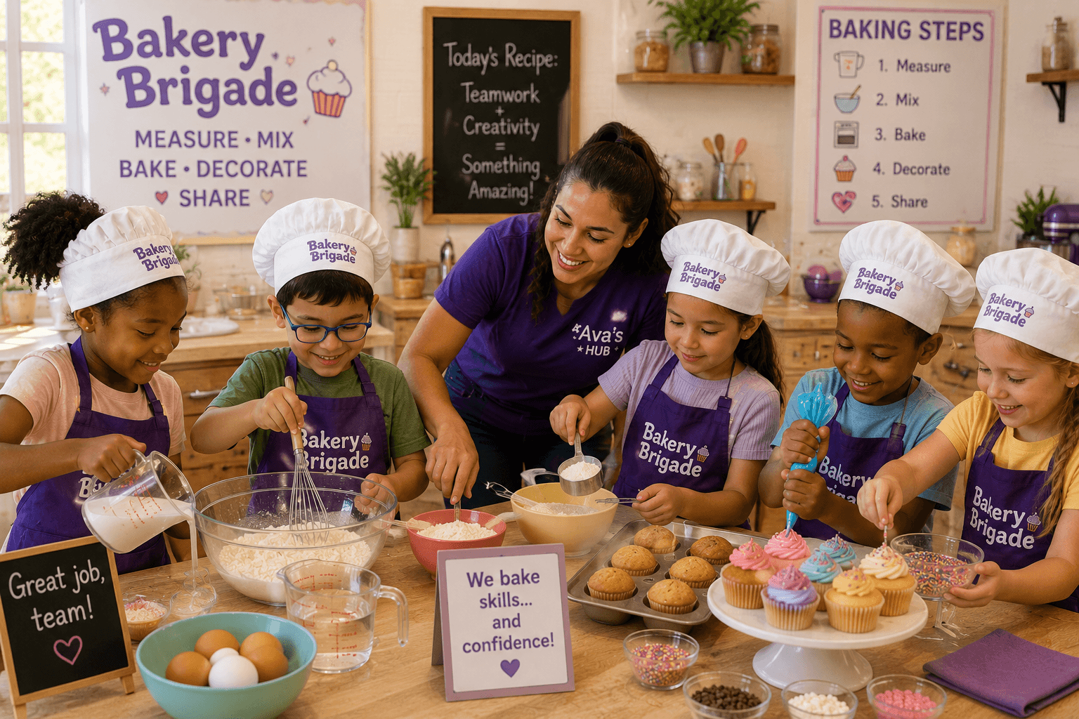 Bakery Brigade cohort at Ava's Hub
