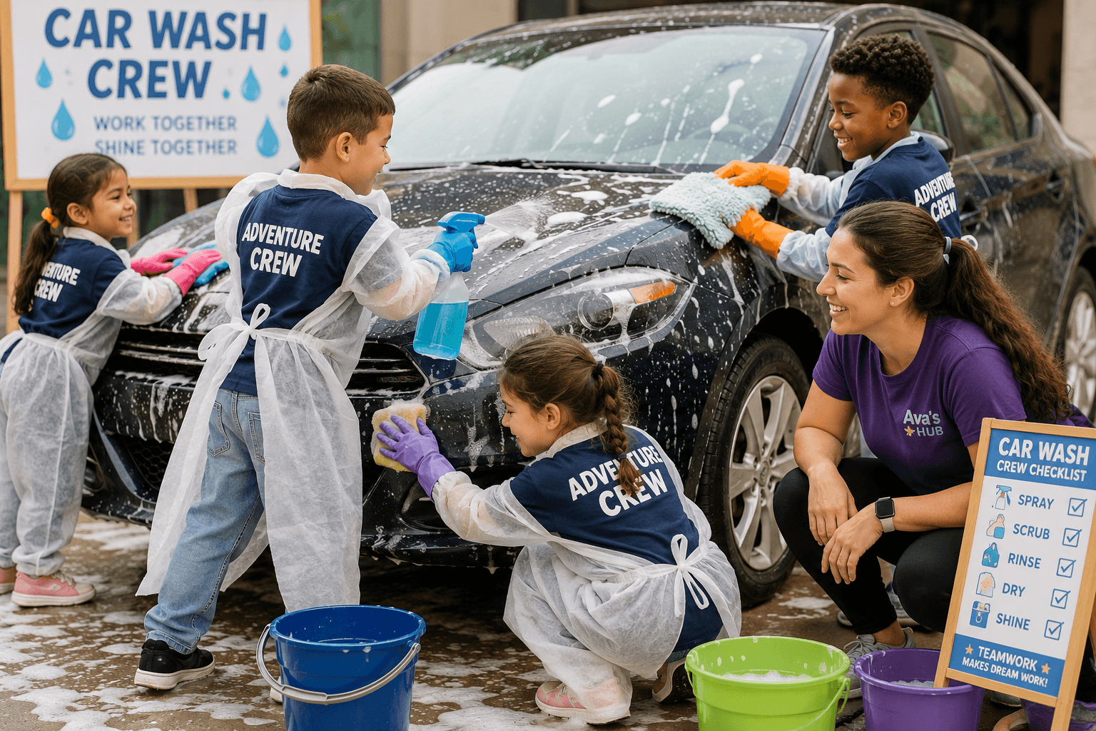 Car Wash Crew cohort at Ava's Hub