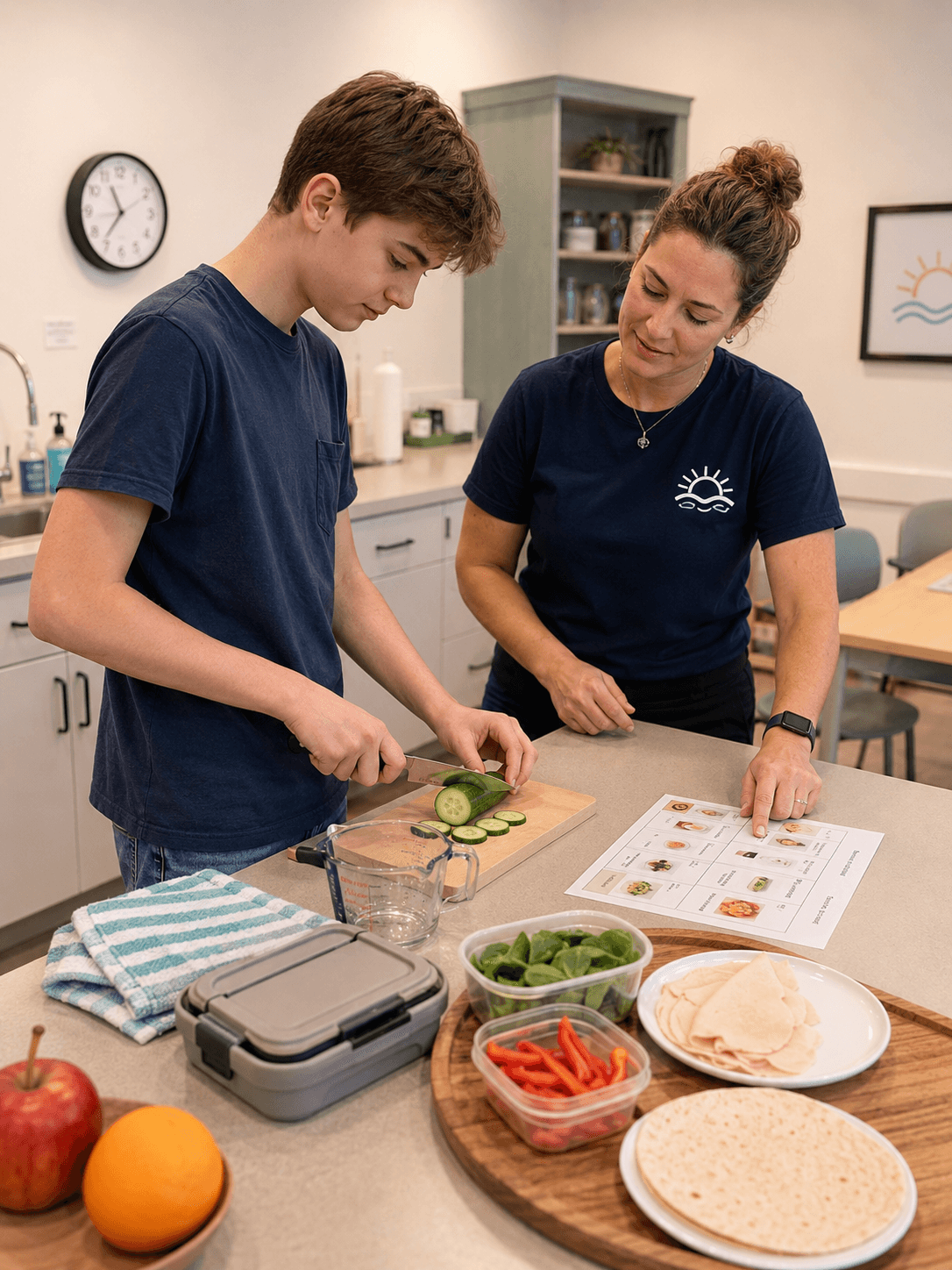 Kitchen Confidence cohort at Ava's Hub