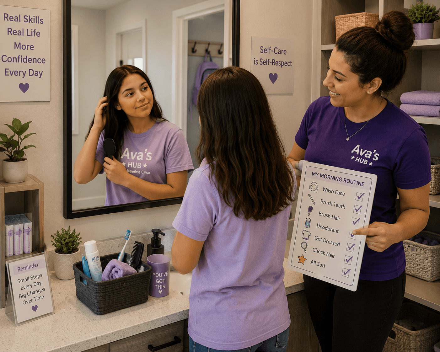 Self-Care & Grooming cohort at Ava's Hub