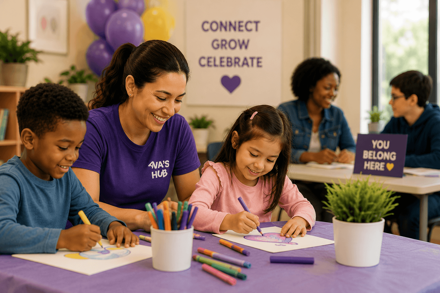 Ava's Hub events community hero